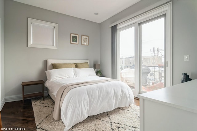 2013 W Rice St Unit 3, Chicago, IL 60622 - bedroom featuring access to exterior and light wood-style flooring