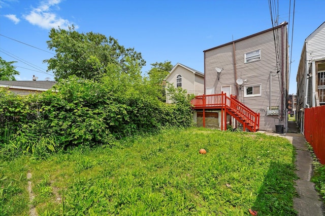1318 S Kolin Ave, Chicago, IL 60623 - rear view of property featuring stairway and a deck