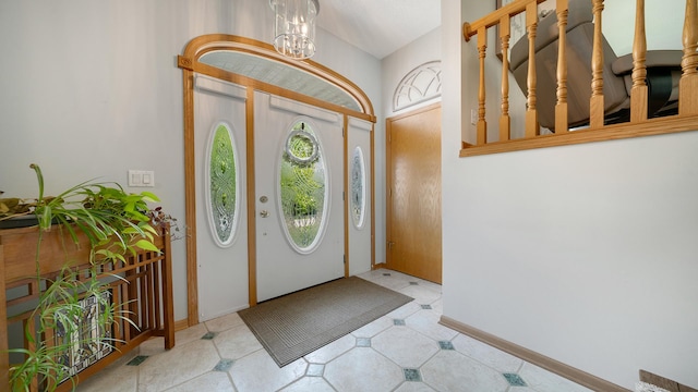 70 Delburne Dr, Davis, IL 61019 - foyer with a chandelier