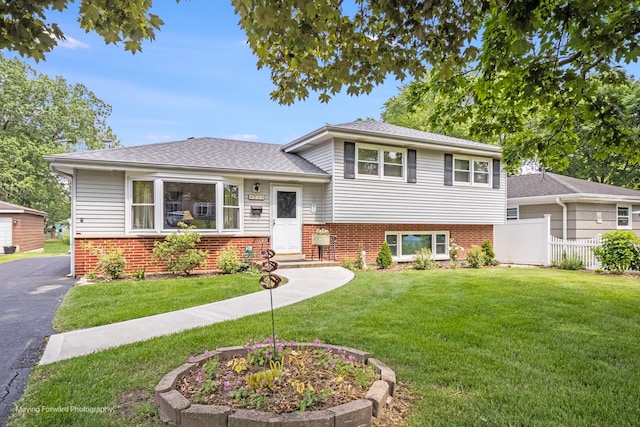 4733 S Pershing Ave, Downers Grove, IL 60515 - tri-level home with brick siding and roof with shingles