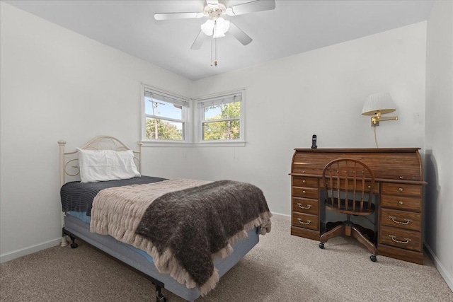 109 N Home Ave, Park Ridge, IL 60068 - carpeted bedroom with baseboards and ceiling fan