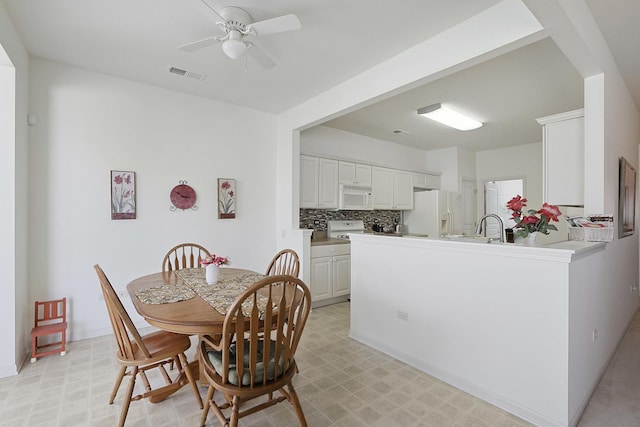 11768 Chatfield Xing, Huntley, IL 60142 - dining space featuring light floors and a ceiling fan