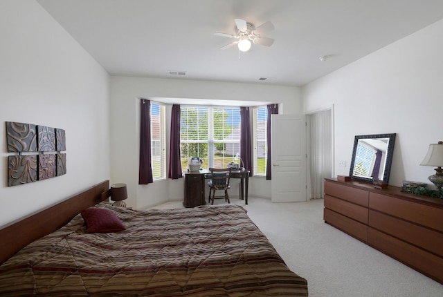 11768 Chatfield Xing, Huntley, IL 60142 - bedroom with light carpet and ceiling fan
