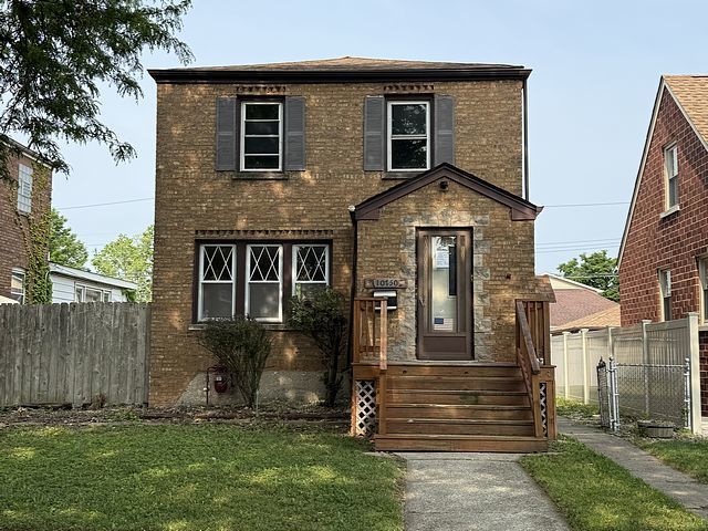 10750 S Ridgeway Ave, Chicago, IL 60655 - traditional home with brick siding