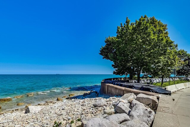 6700 S S Shore Dr Unit 17B, Chicago, IL 60649 - water view featuring nearby beach