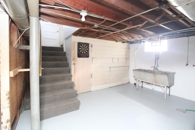 1001 Wilcox St, Joliet, IL 60435 - basement with stairs
