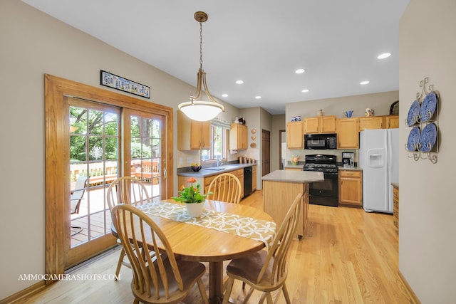 400 Adare Dr, Cary, IL 60013 - dining area with light wood-style flooring and recessed lighting