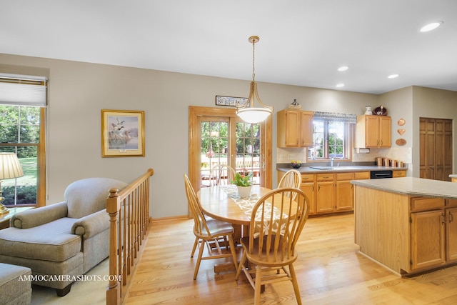 400 Adare Dr, Cary, IL 60013 - dining space featuring light wood finished floors, plenty of natural light, and recessed lighting