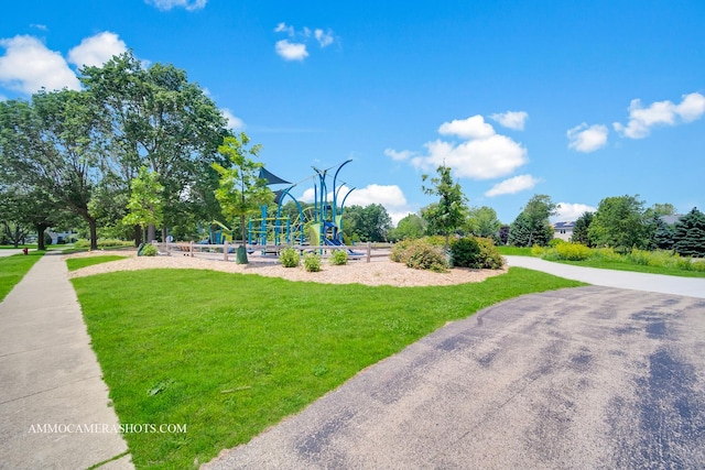 400 Adare Dr, Cary, IL 60013 - community jungle gym featuring a yard