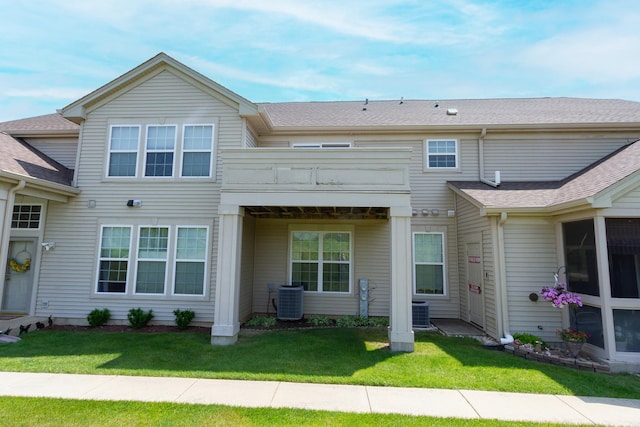 2746 Acorn Ct Unit 2746, West Dundee, IL 60118 - rear view of property with a lawn and a balcony