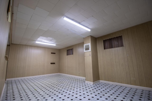 9135 Hollyberry Ave, Des Plaines, IL 60016 - finished below grade area featuring wood walls and baseboards