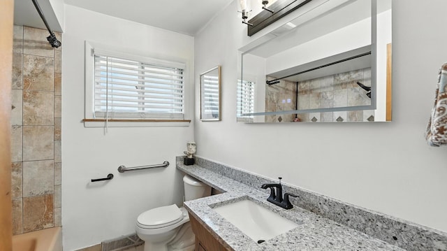 139 Hyde Park Ave, Bellwood, IL 60104 - full bathroom featuring vanity and washtub / shower combination