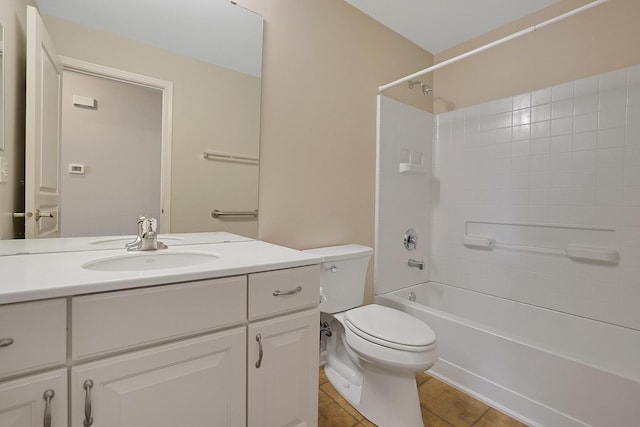 11837 Messiner Dr, Huntley, IL 60142 - full bath with vanity, shower / bath combination, and tile patterned floors