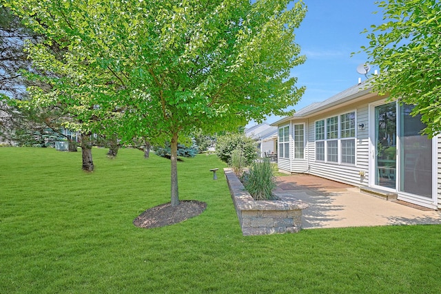 11837 Messiner Dr, Huntley, IL 60142 - view of grassy yard featuring a patio