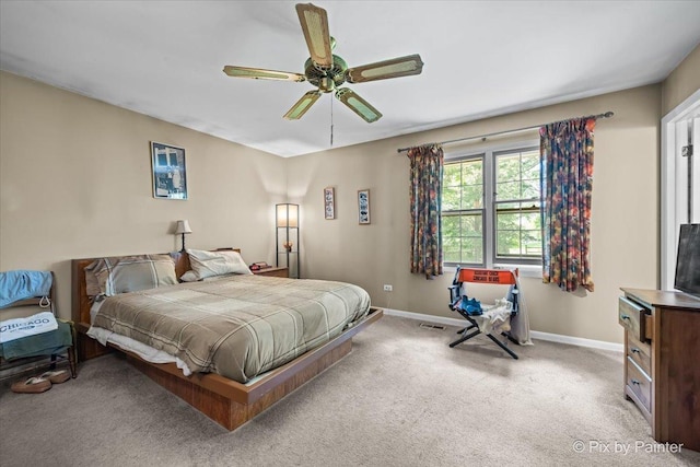442 Kings Way, Mundelein, IL 60060 - carpeted bedroom featuring baseboards and a ceiling fan