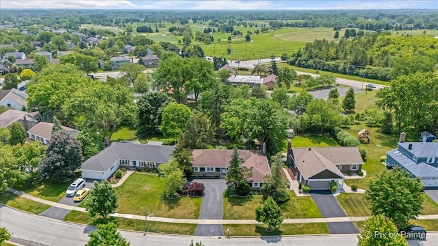 442 Kings Way, Mundelein, IL 60060 - aerial view of property and surrounding area with nearby suburban area