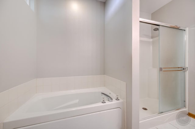 1478 W Flint Ln, Romeoville, IL 60446 - bathroom featuring a shower stall and a bath