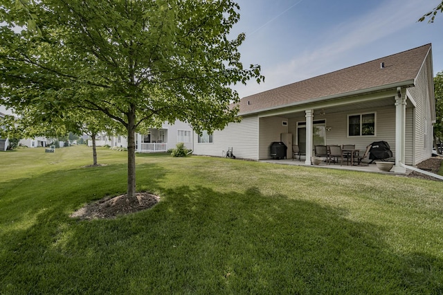 1478 W Flint Ln, Romeoville, IL 60446 - view of grassy yard with a patio