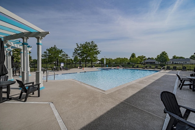1478 W Flint Ln, Romeoville, IL 60446 - community pool with a patio and a pergola