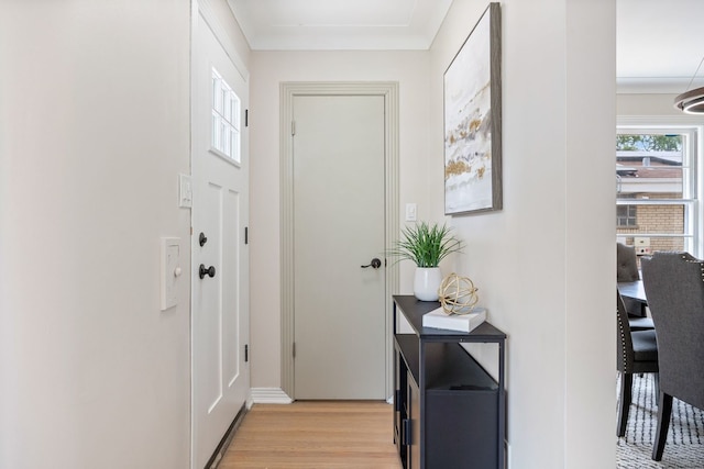 9210 S Mozart Ave, Evergreen Park, IL 60805 - corridor with light wood-style floors