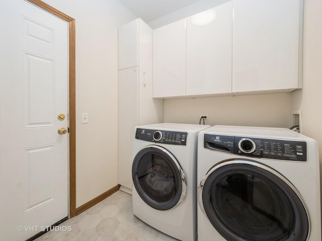 134 S Hankes Rd, Aurora, IL 60506 - laundry area featuring washer and dryer and cabinet space