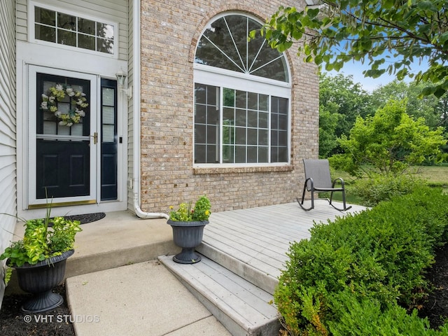 134 S Hankes Rd, Aurora, IL 60506 - property entrance with brick siding