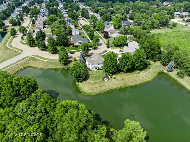 134 S Hankes Rd, Aurora, IL 60506 - aerial perspective of suburban area featuring a large body of water