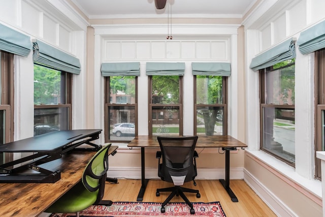 5142 S Greenwood Ave Unit 1, Chicago, IL 60615 - office space featuring ornamental molding and light wood finished floors