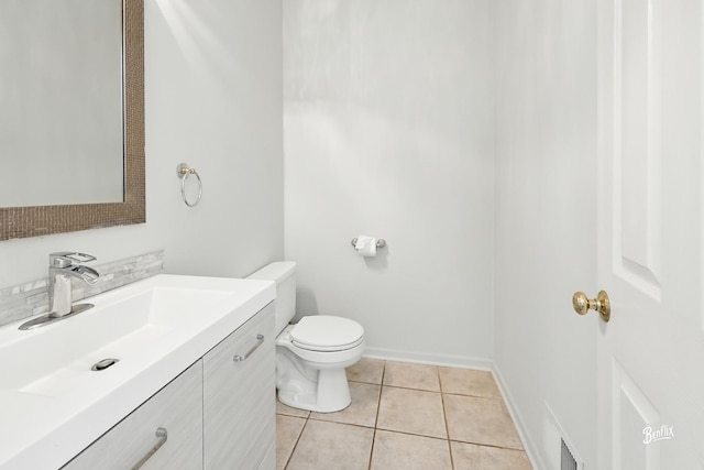 1272 Georgetown Way, Vernon Hills, IL 60061 - half bathroom with vanity and tile patterned floors