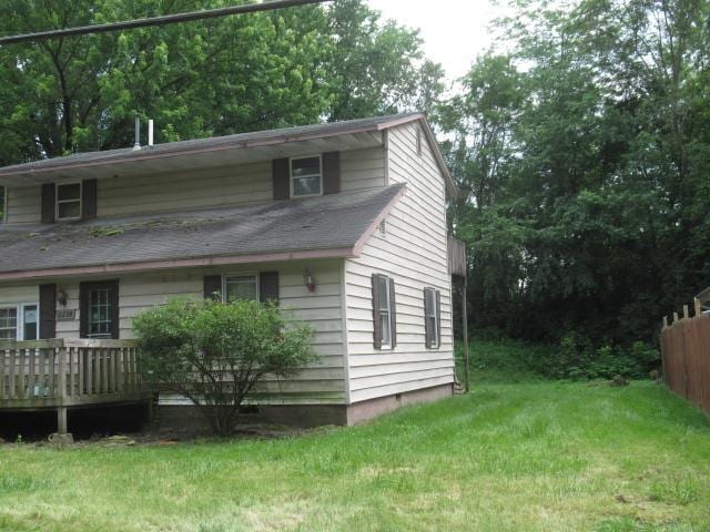2238 Oakwood Ave, Danville, IL 61832 - view of side of property featuring a deck