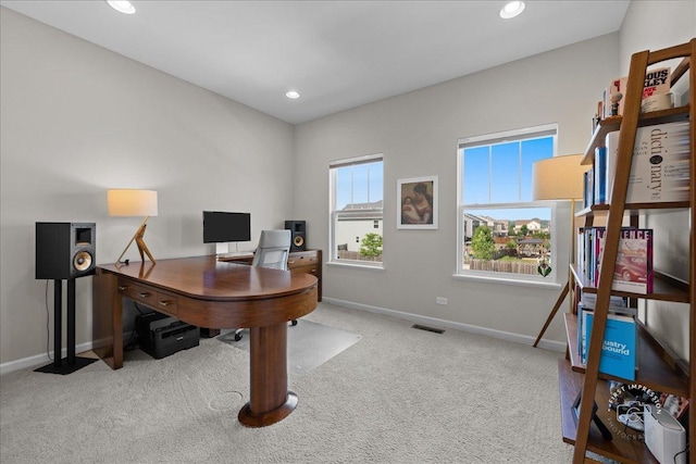 340 Hamilton Rd, Saint Charles, IL 60175 - carpeted office space with baseboards and recessed lighting