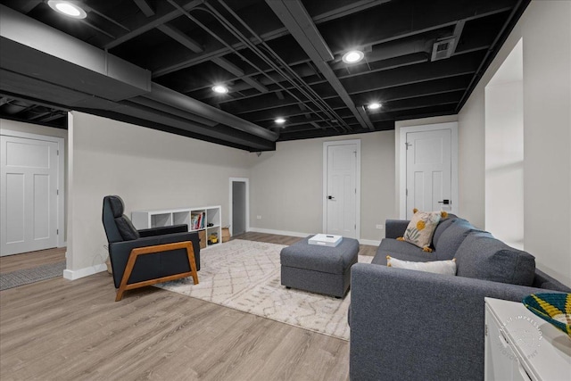 340 Hamilton Rd, Saint Charles, IL 60175 - living room with light wood-type flooring and baseboards