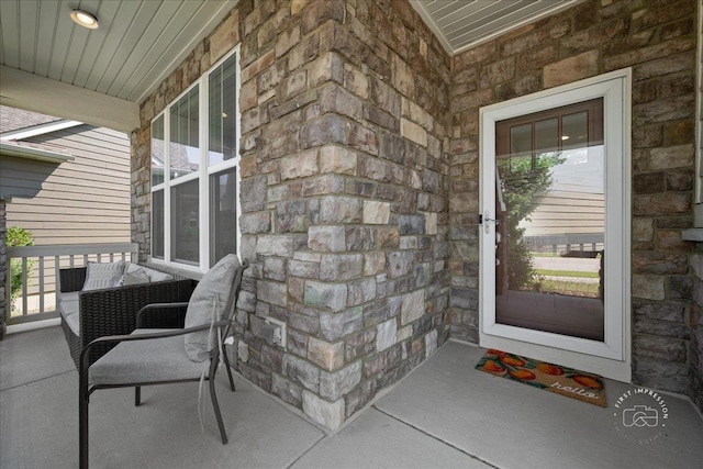 340 Hamilton Rd, Saint Charles, IL 60175 - doorway to property featuring a porch and stone siding