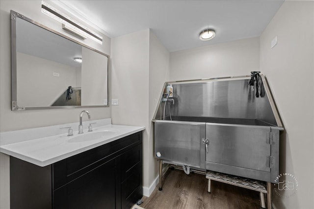 340 Hamilton Rd, Saint Charles, IL 60175 - misc room featuring a sink and wood finished floors