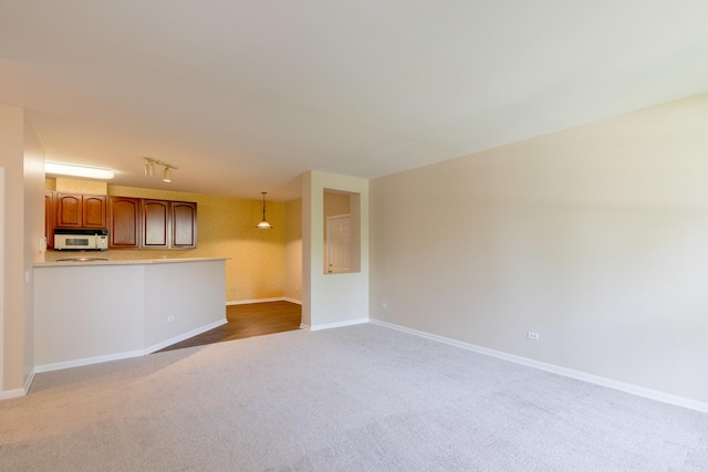 8126 Concord Ln Unit A, Justice, IL 60458 - unfurnished living room featuring light colored carpet and baseboards