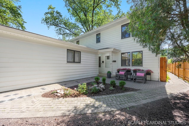 206-208 N Fremont St, Naperville, IL 60540 - rear view of property with a patio