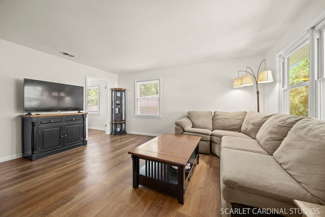 206-208 N Fremont St, Naperville, IL 60540 - living area featuring wood finished floors and plenty of natural light