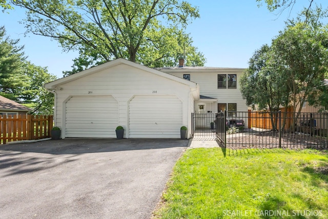 206-208 N Fremont St, Naperville, IL 60540 - view of front of home featuring a garage