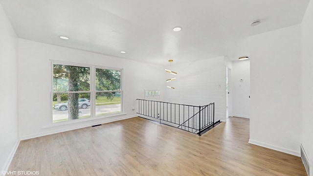 22201 Windsor Ct, Richton Park, IL 60471 - unfurnished room with wood finished floors and recessed lighting