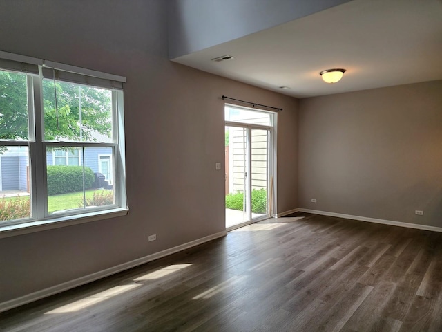 3169 Pearl St, Elgin, IL 60124 - spare room with dark wood-style flooring