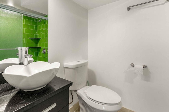 2507 W 45th Pl, Chicago, IL 60632 - bathroom with vanity and a tile shower