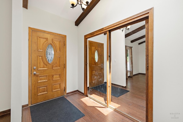 294 Apache Trl, Lake In The Hills, IL 60156 - foyer entrance with a chandelier and wood finished floors
