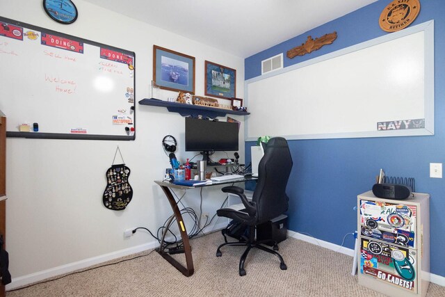 85 Fieldstone Dr, Lake Villa, IL 60046 - carpeted office with baseboards