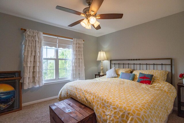 85 Fieldstone Dr, Lake Villa, IL 60046 - bedroom featuring carpet and ceiling fan