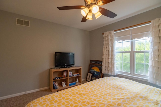 85 Fieldstone Dr, Lake Villa, IL 60046 - bedroom featuring carpet and a ceiling fan