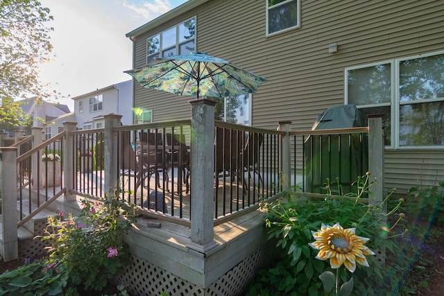 85 Fieldstone Dr, Lake Villa, IL 60046 - view of wooden deck