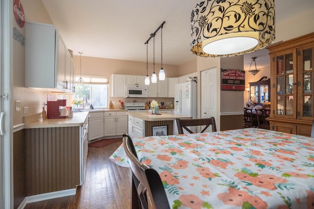 85 Fieldstone Dr, Lake Villa, IL 60046 - dining space with dark wood-type flooring