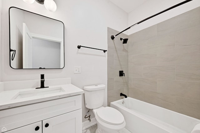 4435 S Prairie Ave, Chicago, IL 60653 - bathroom featuring vanity, shower / washtub combination, and marble finish floors