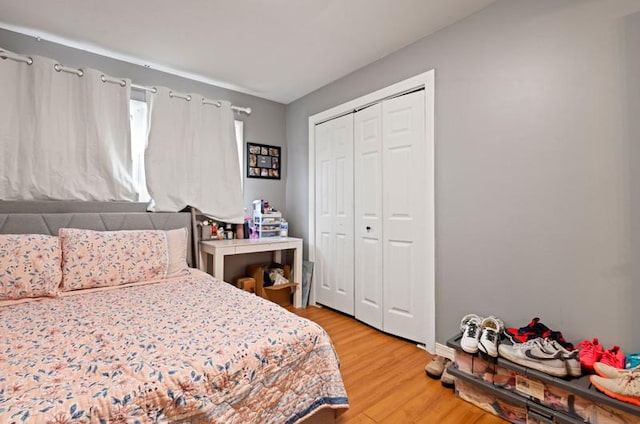 1311 Juneway Ter, Round Lake Beach, IL 60073 - bedroom with light wood-type flooring and a closet