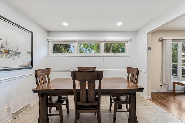 1355 S Highland Ave, Arlington Heights, IL 60005 - dining room with healthy amount of natural light, recessed lighting, and light tile patterned flooring